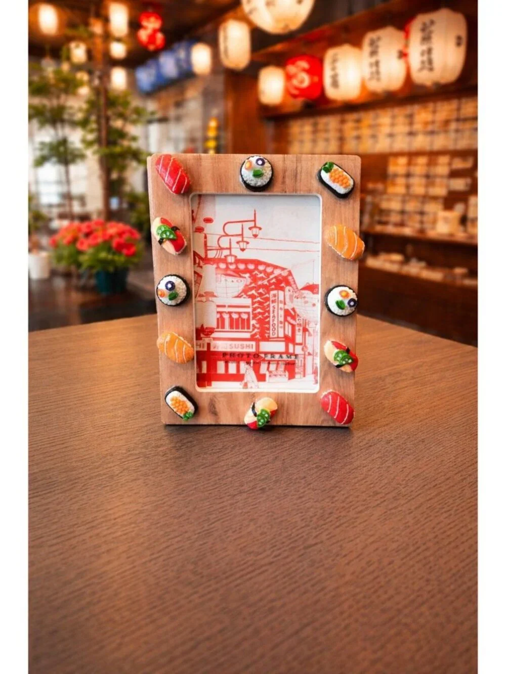 New Toyko Seafood Sushi Minatures 3D Room Decor Photo Picture Frame 4x6
